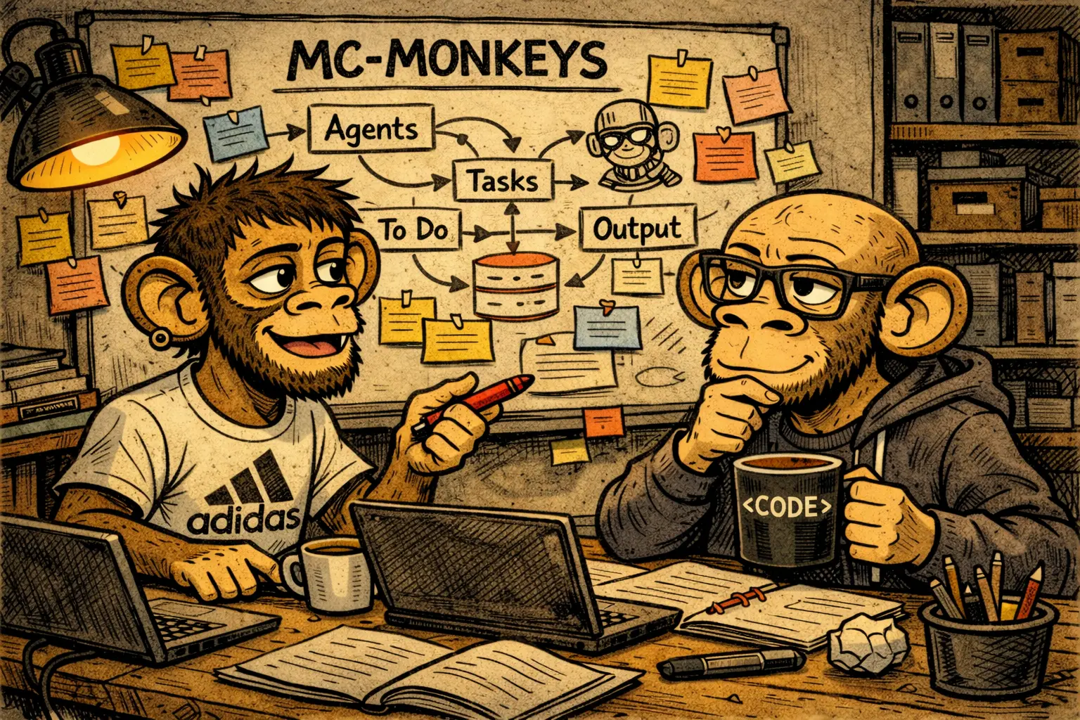 Billy and Claudio designing Lucy